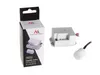 A product shot of a PIR motion sensor and its packaging, presented on a white background. Produktbild-Vorschau