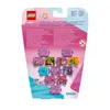 The back of a LEGO packaging showing multiple small LEGO Friends cubes with different scenes inside. Náhled obrázku produktu
