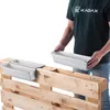 Cassetta per fioriere KADAX per Euro pallet, bianca 10 Anteprima dell’immagine prodotto 9