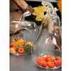 Dekoglas Kugelvase Terrarium APFEL H. 26cm klar transparent Produktbild-Vorschau 3