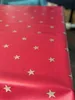 PVC Tischdecke Star rot Sterne gold Wachstuch Weihnachten· Produktbild-Vorschau 3