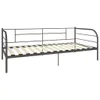 vidaXL Struttura letto divano letto Grigio Metallo 90×200 Anteprima dell’immagine prodotto 2