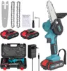 Mini Kettensäge, 4 Zoll Mini Kettensäge Elektro mit 2 Akku, Produktbild-Vorschau 1