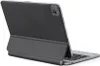 A dark gray keyboard case for an Apple iPad is shown from a rear-angled perspective against a white background. Podgląd zdjęcia produktu