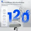 A close-up marketing image of an ergonomic office chair, highlighting its adjustable features and support. Produktbild-Vorschau