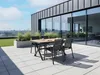 BELIANI Gartentisch Schwarz u. Braun aus Aluminium u. Produktbild-Vorschau 4