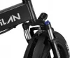 Close-up view of the front suspension and frame of a black electric bicycle. Anteprima dell’immagine prodotto
