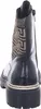A back view of a black boot with a patterned shaft. Voir les images du produit