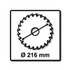 Lame de scie circulaire EX AL B 216x30-64 Bosch Voir les images du produit 3