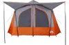 vidaXL Campingzelt 5 Personen Grau und Orange Wasserdicht Produktbild-Vorschau 4