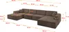 ALTDECOR Ecksofa in U-Form IREA-U2-v3 386x165x77 cm Braun Produktbild-Vorschau 5