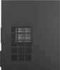 A side view of a black computer case with ventilation holes. Náhled obrázku produktu