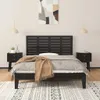 vidaXL Wand-Kopfteil Schwarz 146x3x63 cm Massivholz Kiefer Produktbild-Vorschau 4