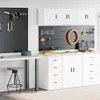 vidaXL Armadi da garage 2 pezzi. Materiale a base di legno Anteprima dell’immagine prodotto 2