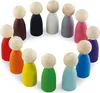 Ulanik Montessori Holzsortierspiel "Steckpuppen 12 Stück" Produktbild-Vorschau 1