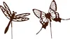 UNUS Gartenstecker Schmetterling und Libelle 2er Set mit Produktbild-Vorschau 1