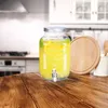 Relaxdays Getränkespender 3,5 l, Glas, Zapfhahn, Retro Produktbild-Vorschau 5