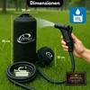 Coemo Campingdusche mit Fußpumpe, Gartendusche, Solardusche Produktbild-Vorschau 9