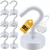 10 Stücke Magnethaken Haftkraft 22kg Neodym Magnet Hacken Produktbild-Vorschau 1