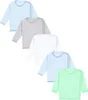 TupTam Uni Baby Wickelshirt Langarm 5er Pack, Farbe: Junge, Produktbild-Vorschau 1