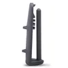 A gray plastic part for a dishwasher, shown in profile against a white background. Produktbild-Vorschau