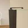 AICA 110cmx140cm Badewannenaufsatz Schwarz mit Blickdichten Produktbild-Vorschau 4