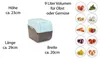 Novaliv 3x Groß 9l türkis light Kartoffel Kartoffelbox Produktbild-Vorschau 2