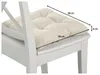 Stuhlkissen 4er Set | Sitzkissen Kord beige 38 x 38 x 6 cm Produktbild-Vorschau 2