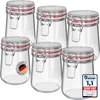 WELLGRO Einmachgläser mit Bügelverschluss rund 800ml - Produktbild-Vorschau 1
