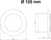 Kulatý ventil z nerezové oceli - 125 mm - Pro přívod a Náhled obrázku produktu 2