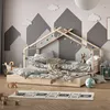 Domečková postel Vitalispa Design Přírodní dřevo 90x200 cm Náhled obrázku produktu 4