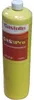 A yellow gas cylinder with a red label. Anteprima dell’immagine prodotto