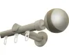 Gardinenstange mit Innenlauf II Kira silber 240 cm Ø 19 mm Produktbild-Vorschau 2