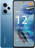 A promotional image of a blue smartphone, displaying its features. Náhled obrázku produktu