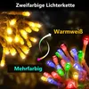 5m LED Lichterkette Warmweiß & Bunt Batteriebetrieben 8 Produktbild-Vorschau 2