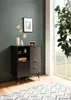 WOHNLING Sideboard 77x97x40 cm Anrichte Schwarz mit Produktbild-Vorschau 2