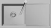 Spüle KeraDomo MERA 90 Alu Becken links mit Handbetätigung Produktbild-Vorschau 1