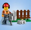 A Lego construction worker with a jackhammer and fence. Náhľad obrázku produktu