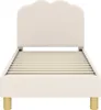 vidaXL Kinderbettgestell mit Kopfteil Creme 70 x 140 cm Produktbild-Vorschau 5