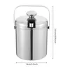 Seau à glaçons en acier inoxydable 1,3L Seau à glace double Voir les images du produit 2