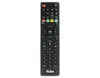 A black remote control is shown against a white background. Produktbild-Vorschau