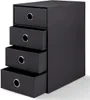 Schubladenbox DIN A5 4er mit Griffloch, Schwarz, 250 x 175 Produktbild-Vorschau 4