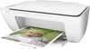A white HP Deskjet printer is shown printing a page with a baby's image on it. Produktbild-Vorschau