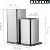 KÜCHOX Bloc à couteaux en acier inoxydable sans couteaux Voir les images du produit 7