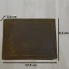 Portemonnaie Büffelleder dreifach Naht Herren Brieftasche Produktbild-Vorschau 3
