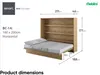 MEBLINI Schrankbett Bed Concept - Wandbett mit Lattenrost - Produktbild-Vorschau 8