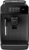 A front view of a black Philips espresso machine. Voir les images du produit
