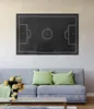 Wallario Poster - Fußballfeld aus Kreide, Kunstdruck Größe: Produktbild-Vorschau 2