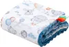 Balloon Friends & Denim Minky Neugeborene Decke 55x75cm Produktbild-Vorschau 1