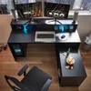 Gaming-Eckschreibtisch - Schwarz matt - 160 x 70 cm - inkl. Produktbild-Vorschau 7